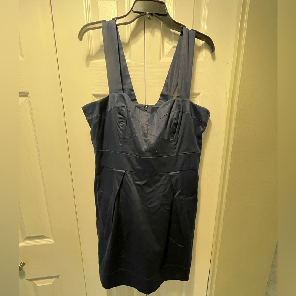 French Connection navy blue mini dress with pockets size 12